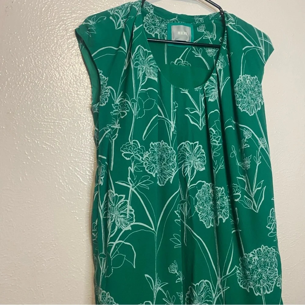 Spring/Summer Green Maeve Floral print shift dress - Picture 2 of 5